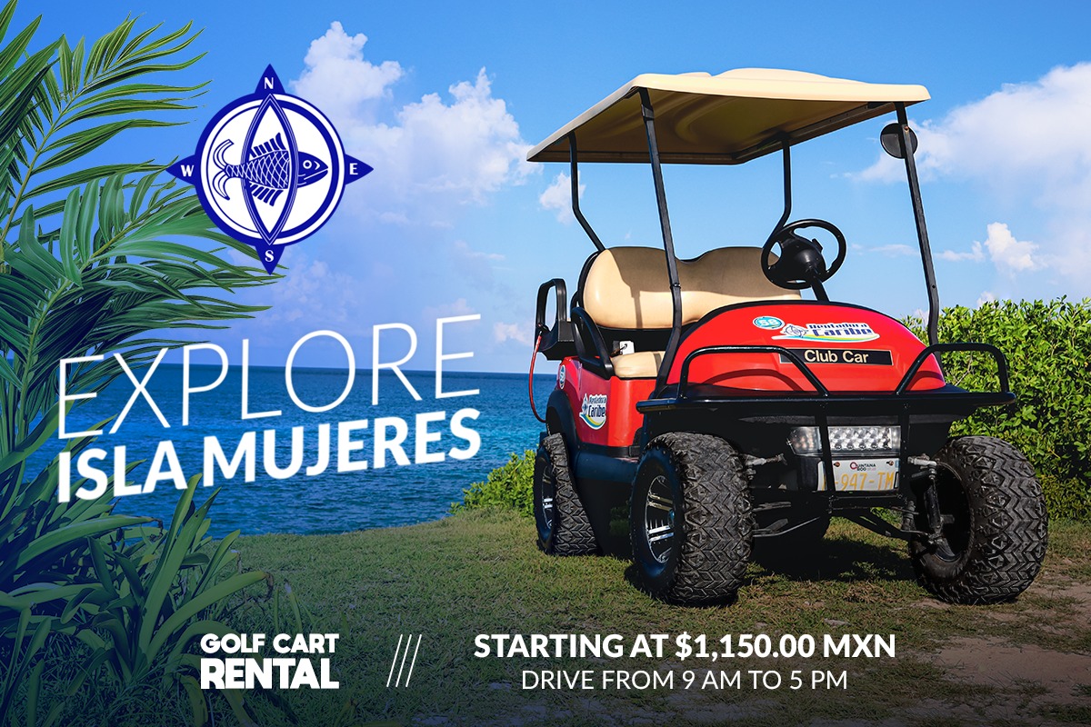 Que incluye la renta de carritos de golf en Isla Mujeres