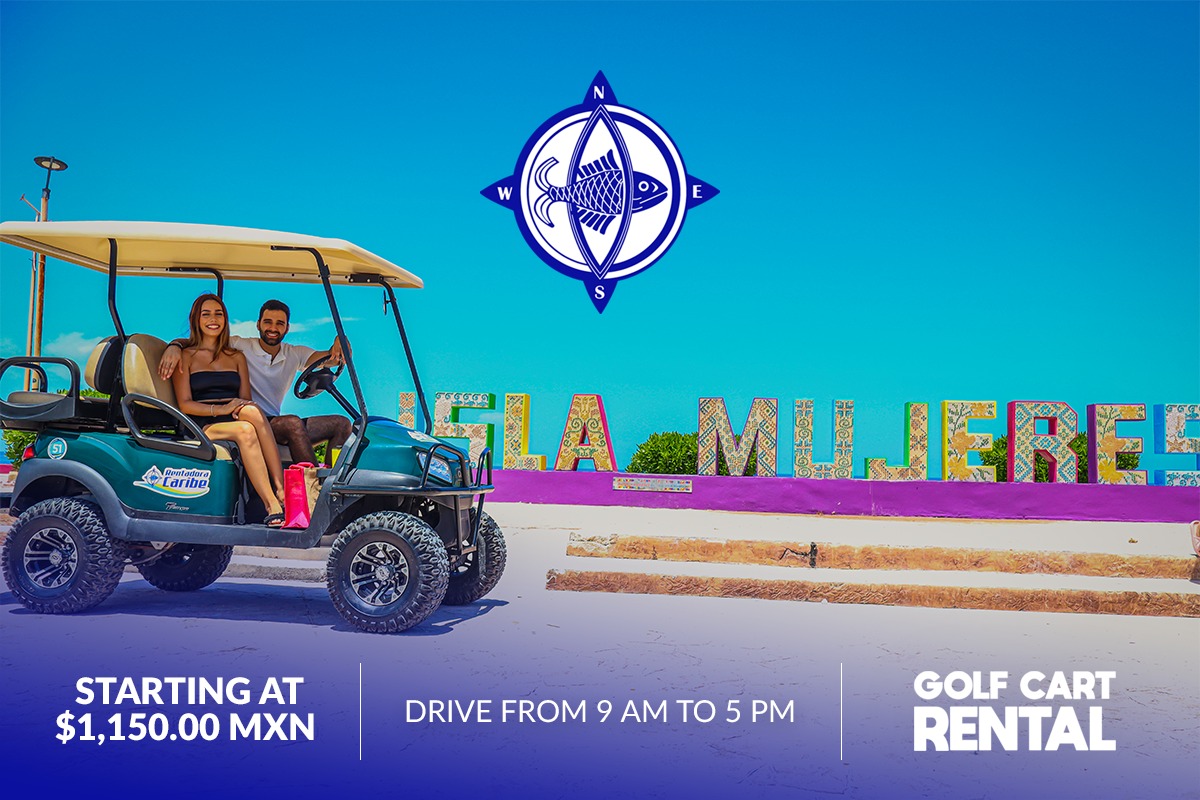 Tiempo estimado para recorrer Isla Mujeres en carrito de golf