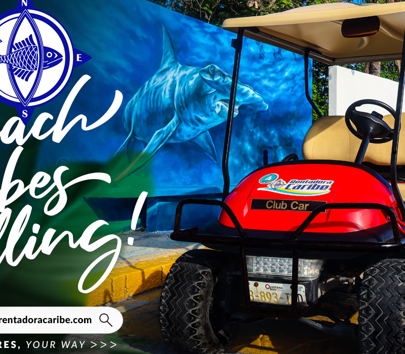 Carrito de golf Isla Mujeres precios temporada alta