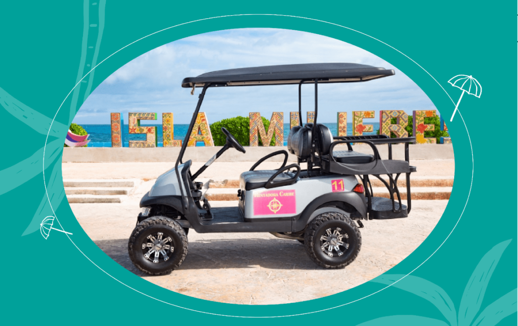 ¿Cuánto cuesta la renta de un carrito de golf en Isla Mujeres?