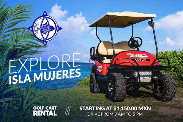 Que incluye la renta de carritos de golf en Isla Mujeres