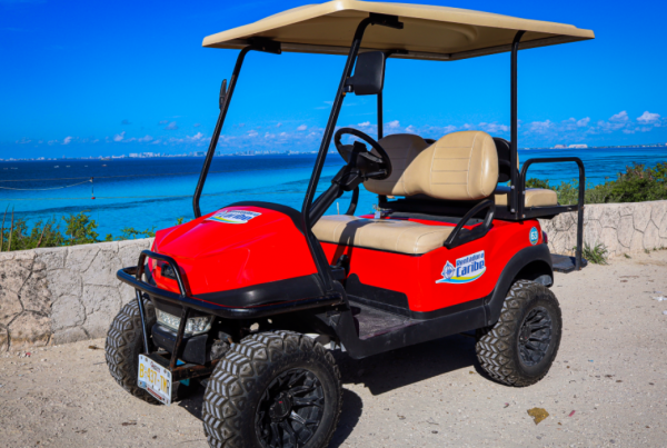 Where to rent golf carts on Isla Mujeres for a wedding